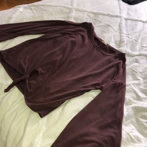 Purple long sleeve top